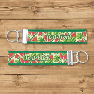 Watermelon Pattern Wrist Keychain
