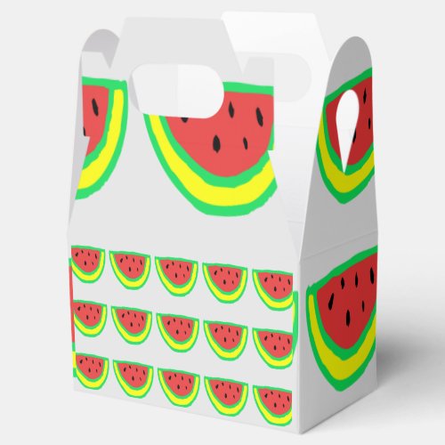 Watermelon Patterns Baby Showers Birthdays Gray Favor Boxes