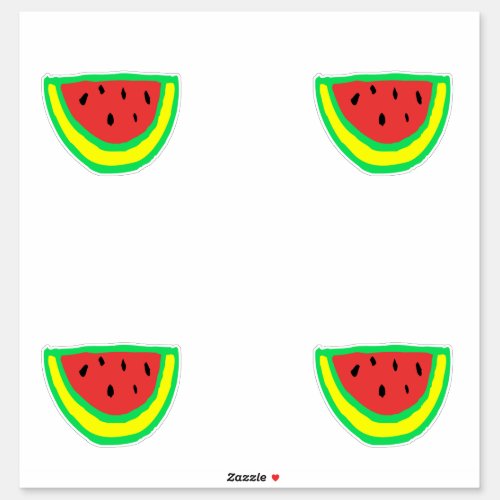 Watermelon Patterns Birthday Baby Showers Summer Sticker