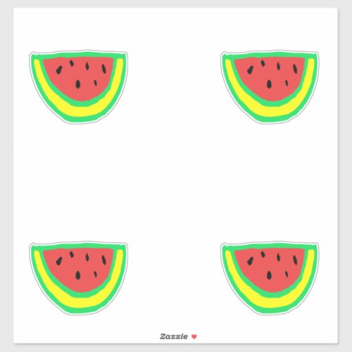 Watermelon Patterns Birthday Baby Showers Summer Sticker