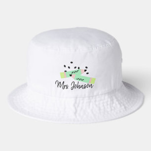 Watermelon Pencil School Teachers Name Bucket Hat
