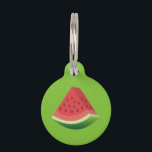 Watermelon Pet ID Tag<br><div class="desc">Ripe red watermelon.</div>