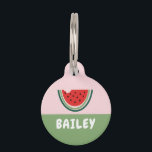 WATERMELON PET ID TAG<br><div class="desc">ILLUSTRATED Watermelon PET TAG
Cute &modern pet tags for your fur babies! Perfect for use as: dog tag,  cat tag,  goat tag,  or bridle tag.</div>