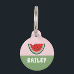 WATERMELON PET ID TAG<br><div class="desc">ILLUSTRATED Watermelon PET TAG
Cute &modern pet tags for your fur babies! Perfect for use as: dog tag,  cat tag,  goat tag,  or bridle tag.</div>