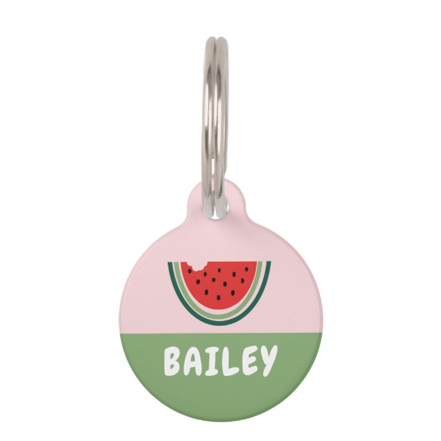 WATERMELON PET ID TAG (Front)