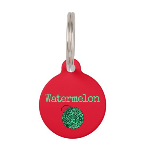 Watermelon Pet ID Tag