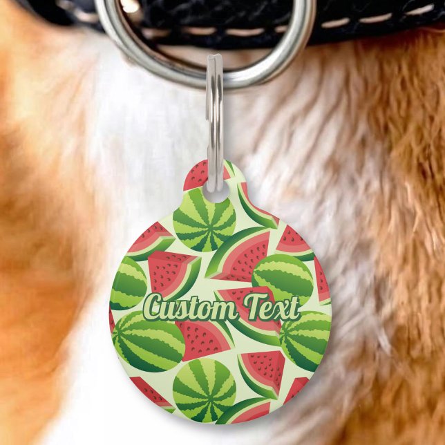Watermelon Pet ID Tag (Creator Uploaded)