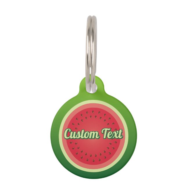 Watermelon Pet Name Tag (Front)