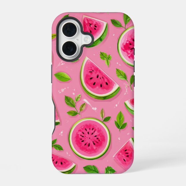 Watermelon Phone Case - Pink Summer Fruit Pattern (Back)