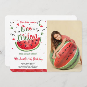 Watermelon Photo Invitation