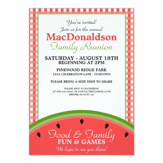 Family Picnic Invitation 8