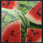 Watermelon Picnic Napkin<br><div class="desc">A graphic watermelon design on a picnic napkin. ©2012charmainepaulson</div>