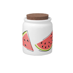 Watermelon Pieces candy jar