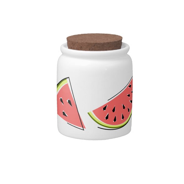 Watermelon Pieces candy jar (Front)