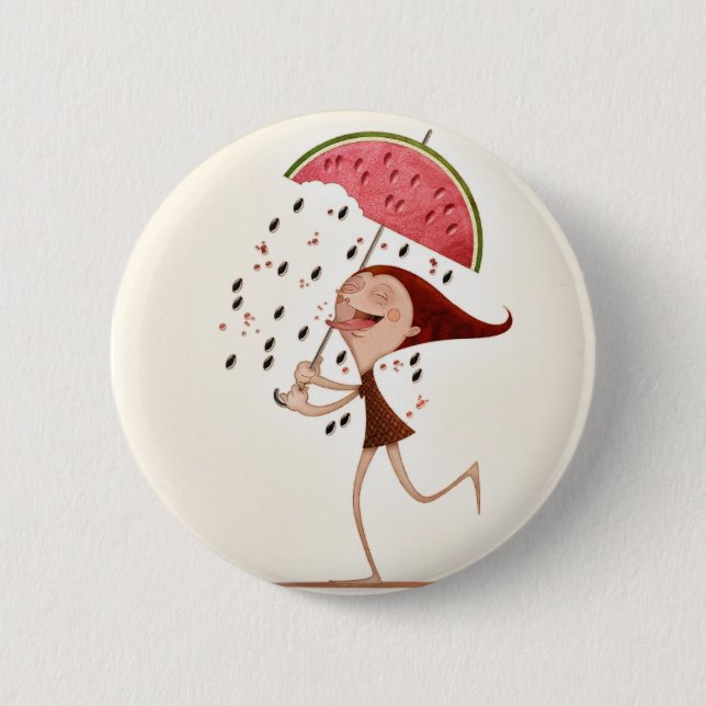 Watermelon Pinback Button (Front)