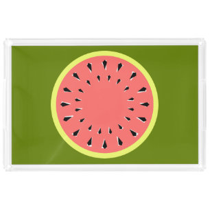 Watermelon Pink acrylic tray rectangle