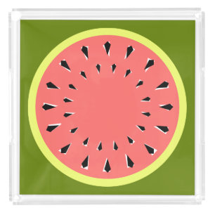 Watermelon Pink acrylic tray square