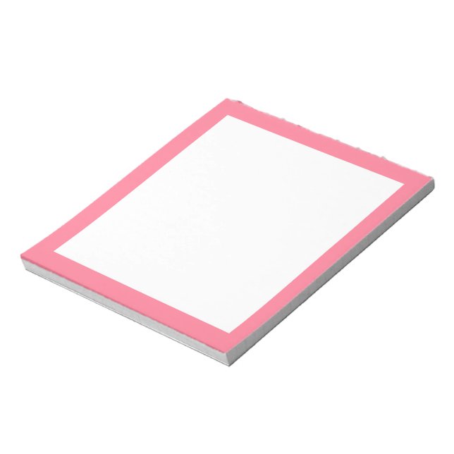 Watermelon Pink Border Notepad (Rotated)