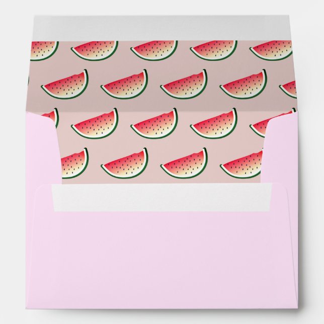Watermelon Pink Envelope (Back (Bottom))