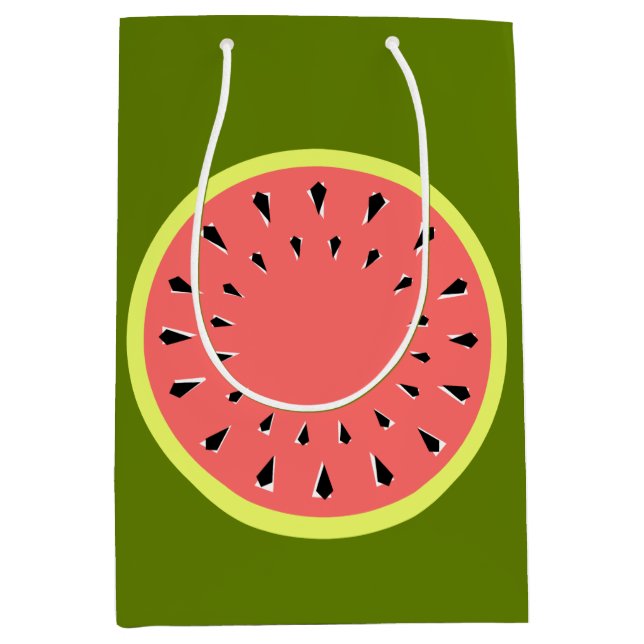 Watermelon Pink Medium Gift Bag (Front)