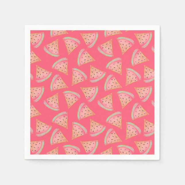 Watermelon Pink Napkins (Front)
