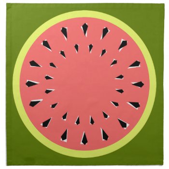 Watermelon Pink Napkins Cloth by QuirkyChic at Zazzle