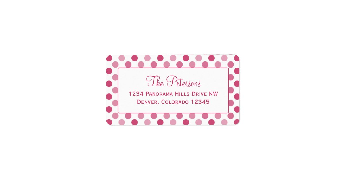 It is a photo of Exceptional Polka Dot Mailing Labels This is a picture of Exceptional Polka Dot Mailing Labels