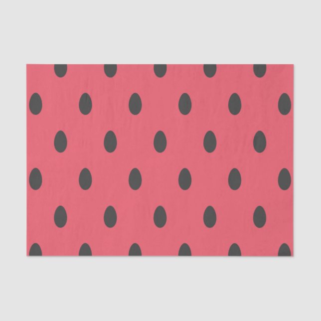 Watermelon Pips Seeds Fruit Pattern Decoupage Tissue Paper (Front)
