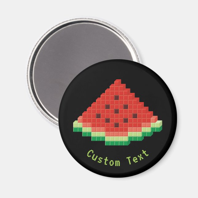 Watermelon Pixel Art Magnet (Front/Back)