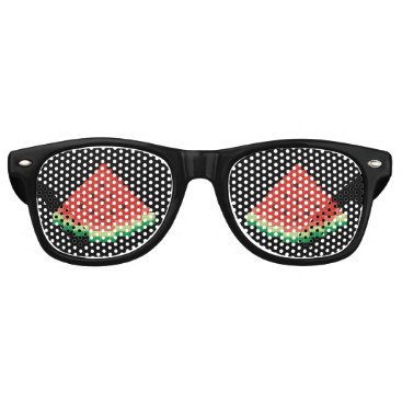 Watermelon Pixel Art Retro Sunglasses