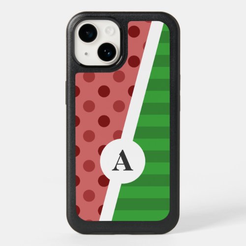 Watermelon Polka Dot and Stripe Pattern OtterBox iPhone 14 Case