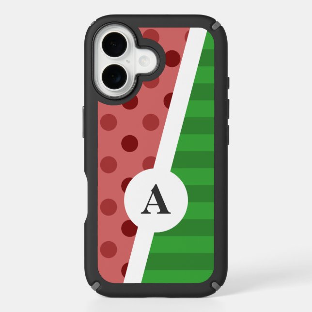 Watermelon Polka Dot and Stripe Pattern Speck iPhone Case (Front)