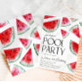 Watermelon Pool Party Birthday Invitation
