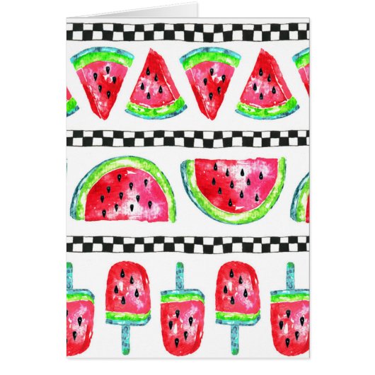 Watermelon Popsicles Cards (Front)