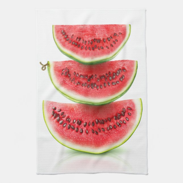 Watermelon pyramid kitchen towel (Vertical)