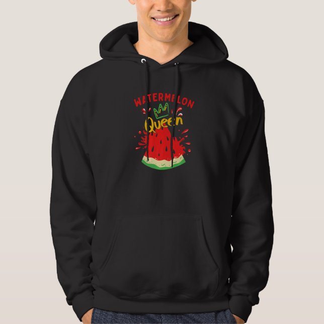 Watermelon Queen  Women Fruit Watermelon Hoodie (Front)