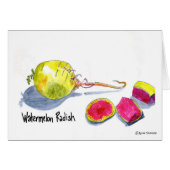 Watermelon Radish card (Front Horizontal)