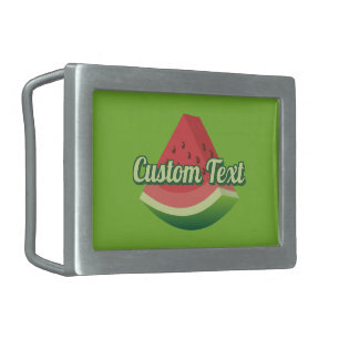 Watermelon Rectangular Belt Buckle