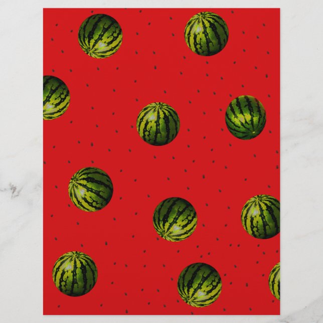 watermelon red and seeds flyer (Front)