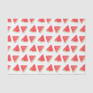 Watermelon Red fruit watercolor Food Pattern Tissue Paper