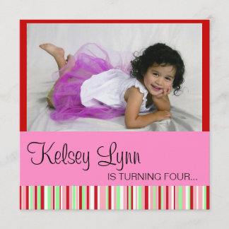 Watermelon Red Pink Invitation