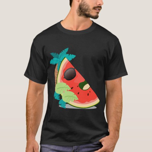 Watermelon Relaxing Sunglasses Fun Watermelons Fru T_Shirt