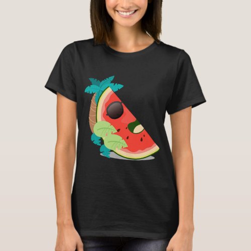 Watermelon Relaxing Sunglasses Fun Watermelons Fru T_Shirt