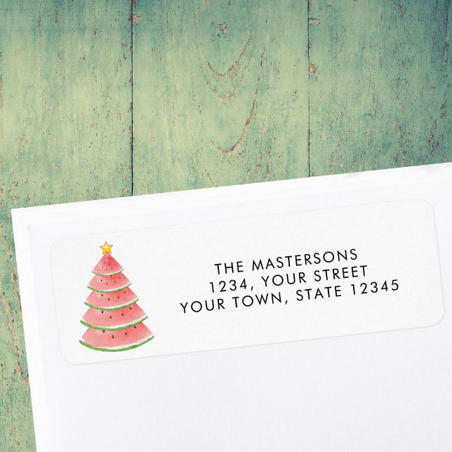 Watermelon Return Address Label (Creator Uploaded)