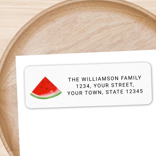 Watermelon Return Address Label