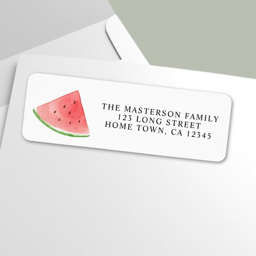 Watermelon Return Address Label