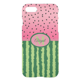 Watermelon Rind and Seeds Personalized  iPhone SE/8/7 Case