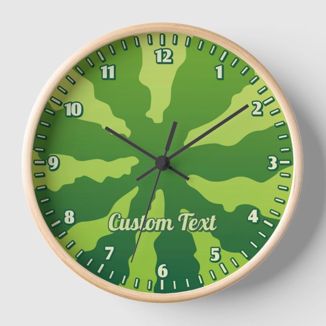 Watermelon Rind Clock (Front)