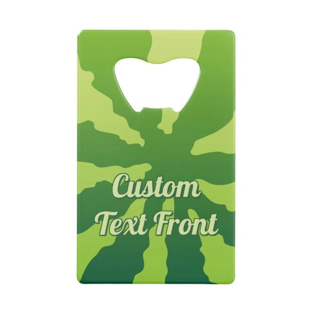 Watermelon Rind Credit Card Bottle Opener (Front)
