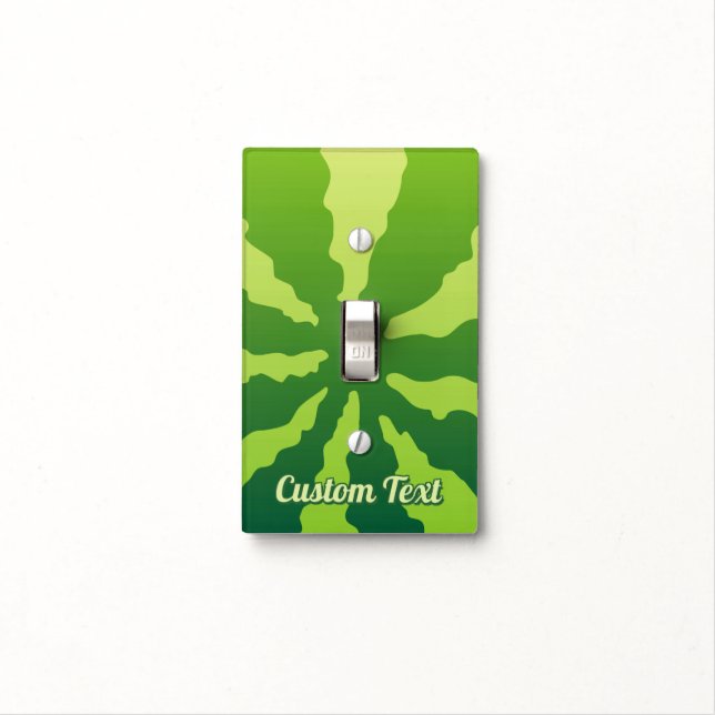 Watermelon Rind Light Switch Cover (In Situ)